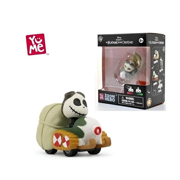 NEW YuMe Zoom Hero The Nightmare Before Christmas JACK SKELLINGTON Pull Back Car - Picture 1 of 6